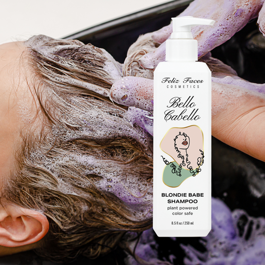 Blondie Babe Violet Toning Shampoo - Neutralize Brassiness | Feliz Faces