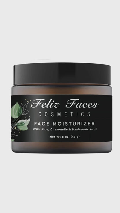 Lightweight Hydrating Face Moisturizer - Vitamins E, C, & B | Feliz Faces