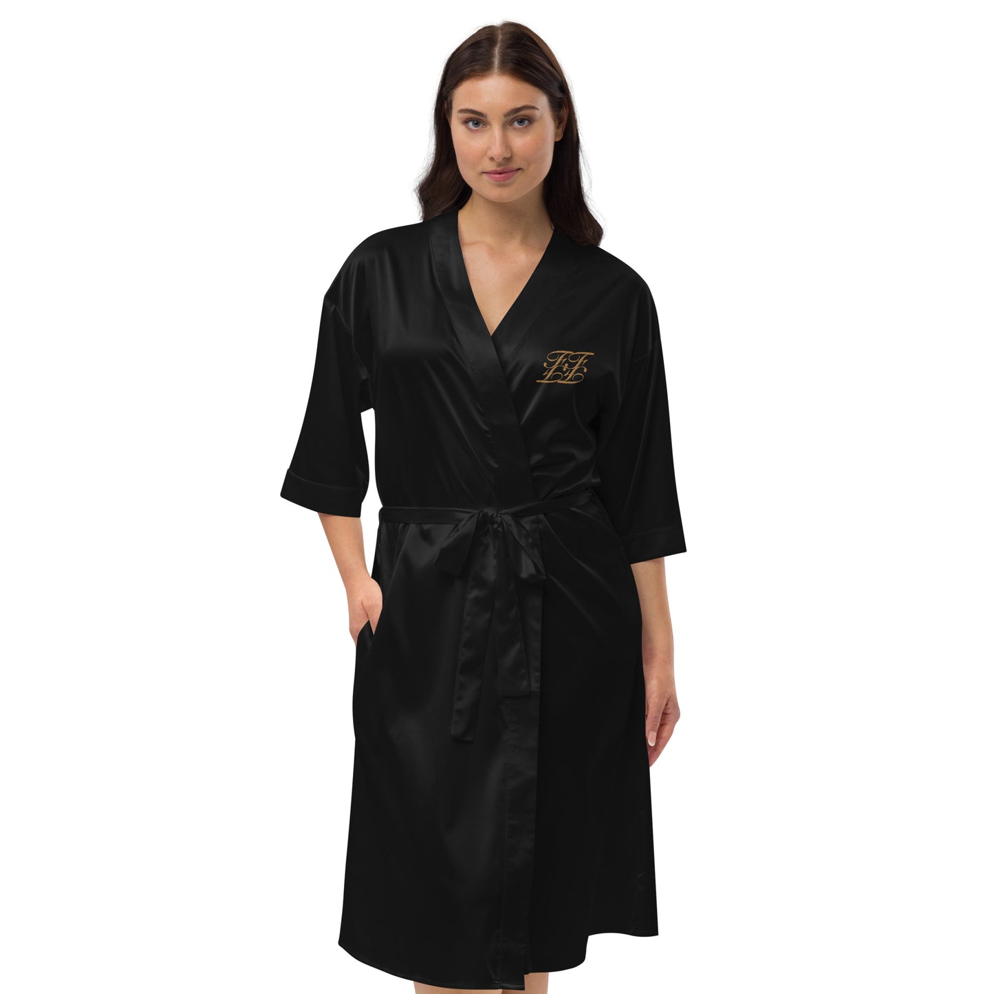 Satin Embroidered Robe