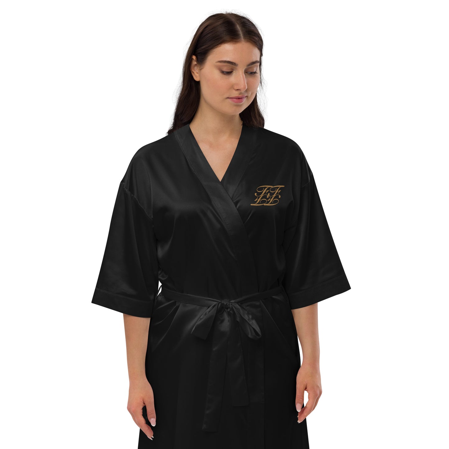 Satin Embroidered Robe