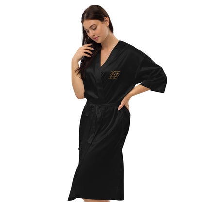 Satin Embroidered Robe