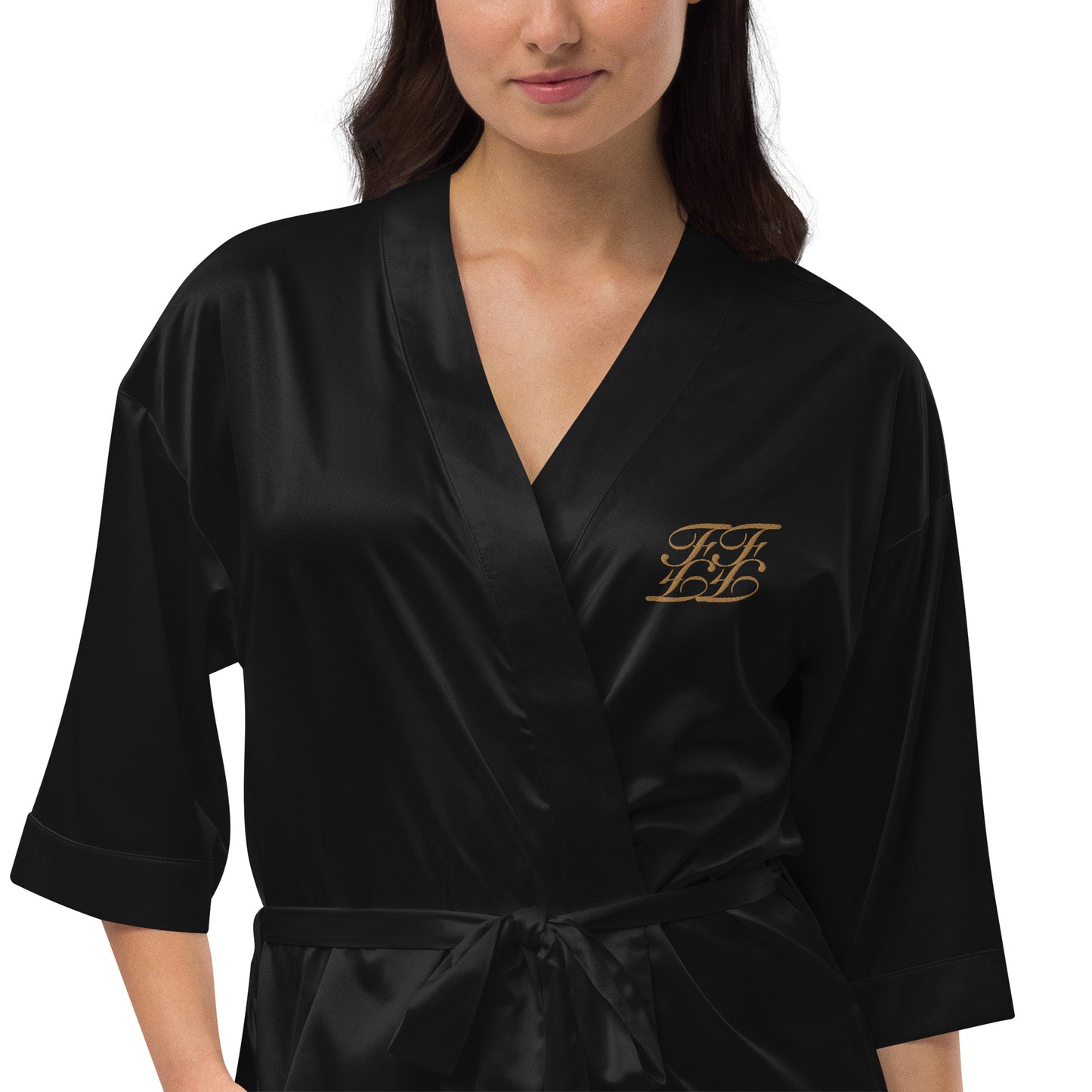 Satin Embroidered Robe