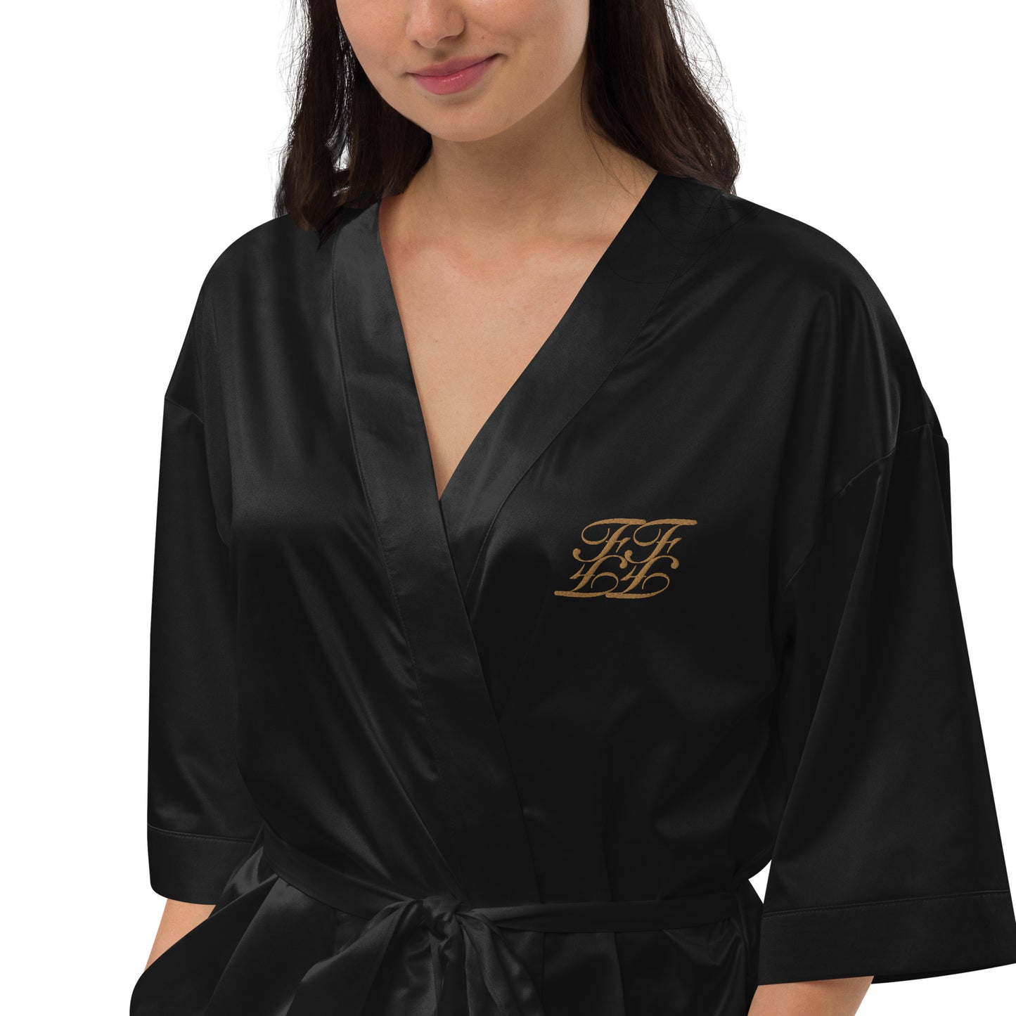 Satin Embroidered Robe