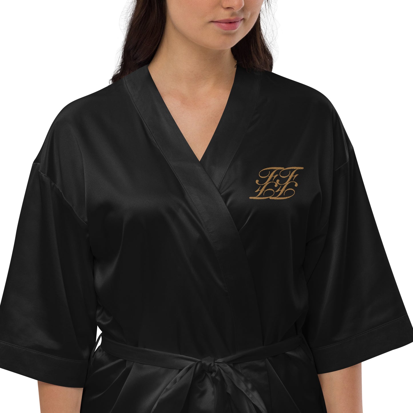 Satin Embroidered Robe