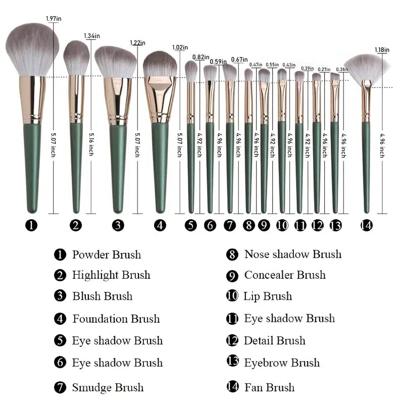 Vegan Makeup Brush Set