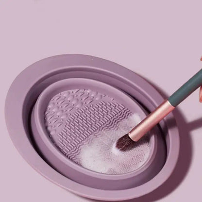 Foldable Makeup Brush Cleaning Bowl