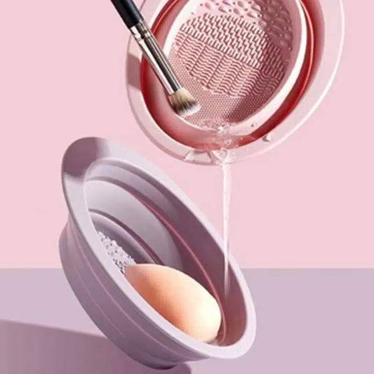 Foldable Makeup Brush Cleaning Bowl