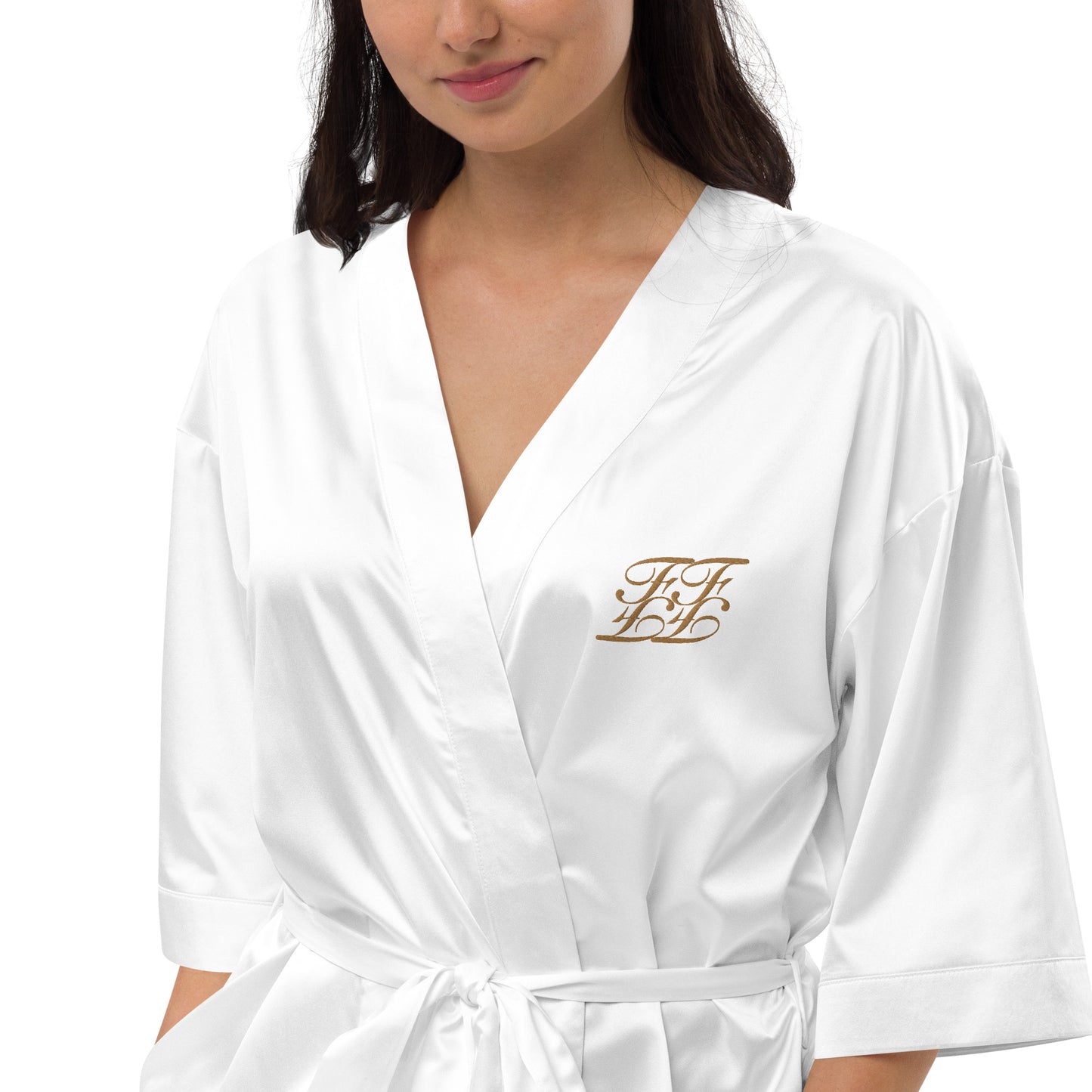 Satin Embroidered Robe